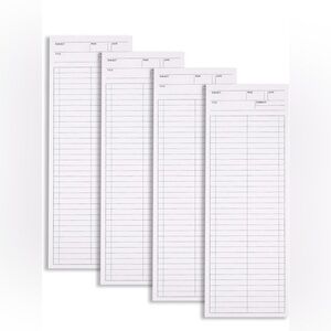 4 Pack To Do list Notepads, 9.8 × 3.5 inches Long Strip Notepad
